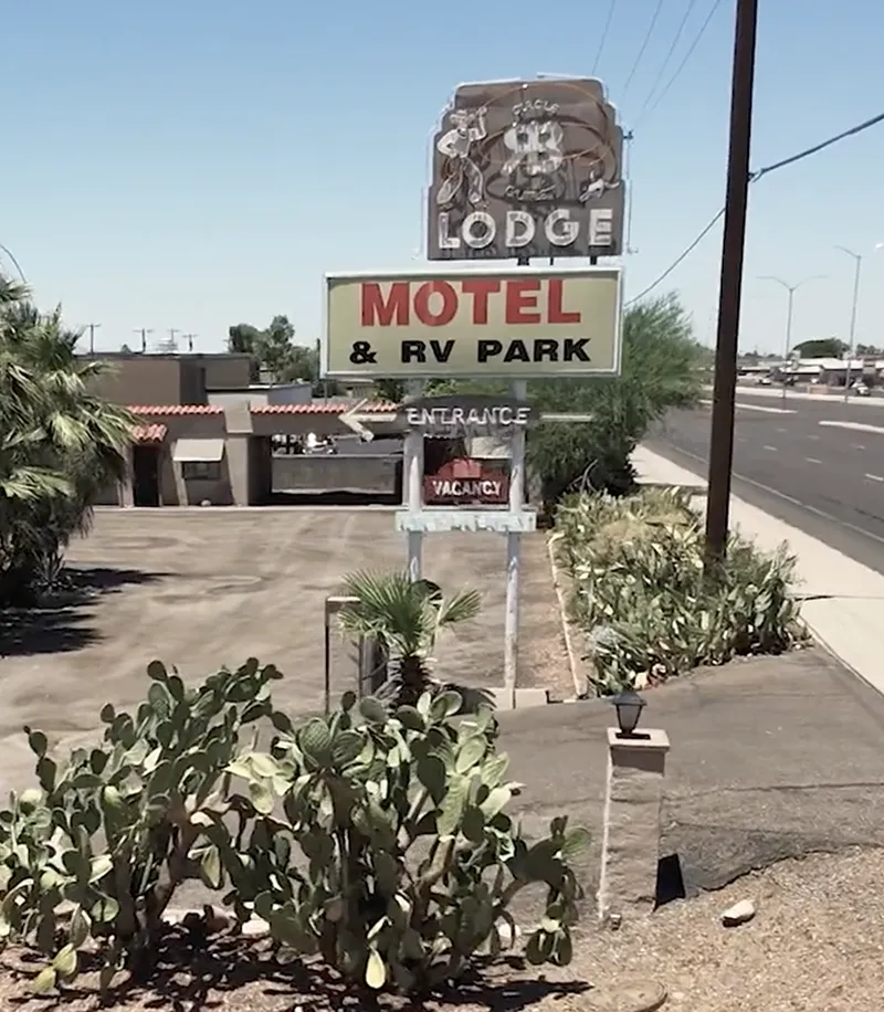 The existing Circle RB Lodge Motel and RV Park on East Main Street today.